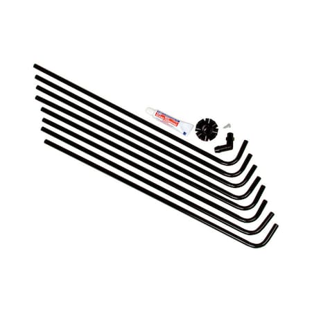 Dial Mfg Dial 8 Way Down 24 in. H X 5 in. W Black Plastic Evaporative Cooler Water Hook-Up Kit 4501